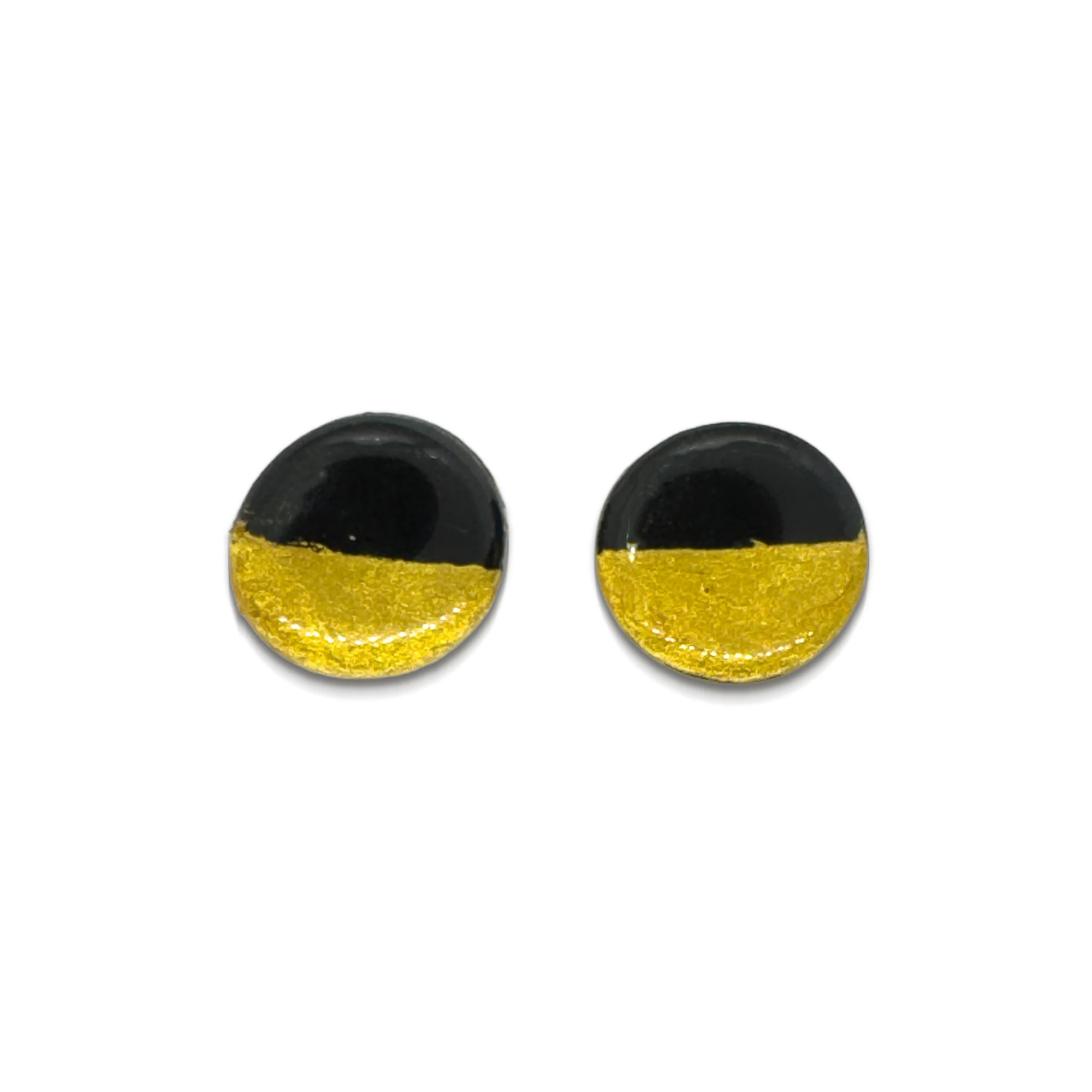 Ophelia Round Earrings | Black - Image 2