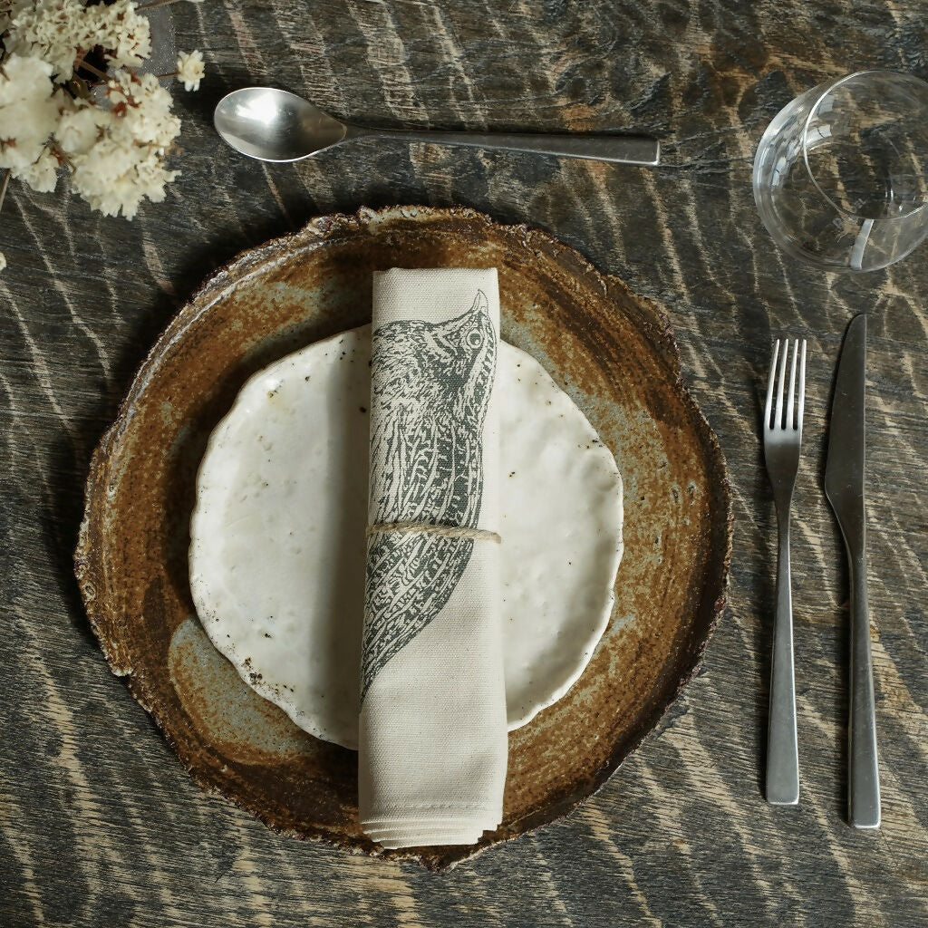 Organic Cotton Quail Napkin – Boxed Set of 6 - Image 4