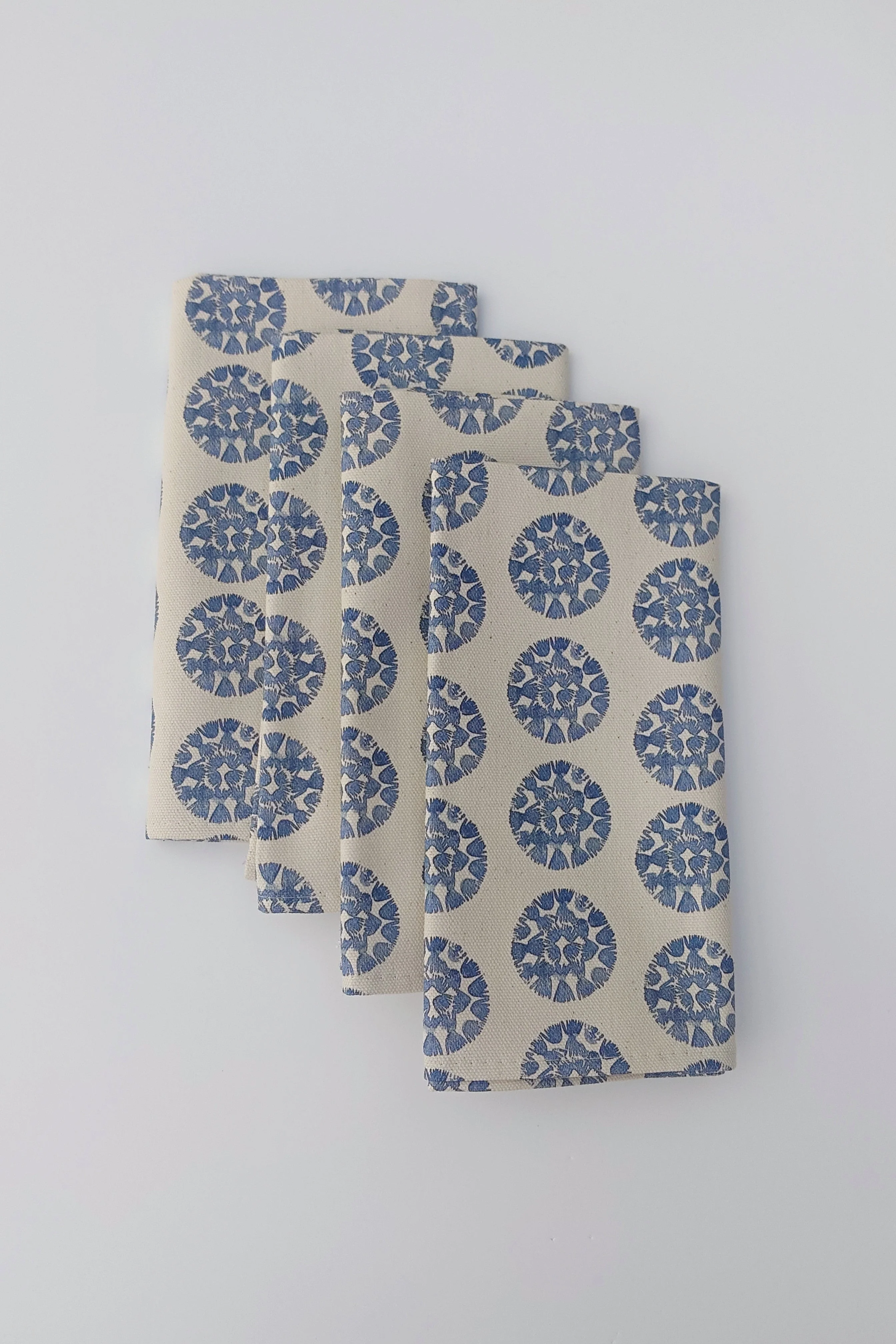 Organic Napkin - Machair Clock Blue - Image 4