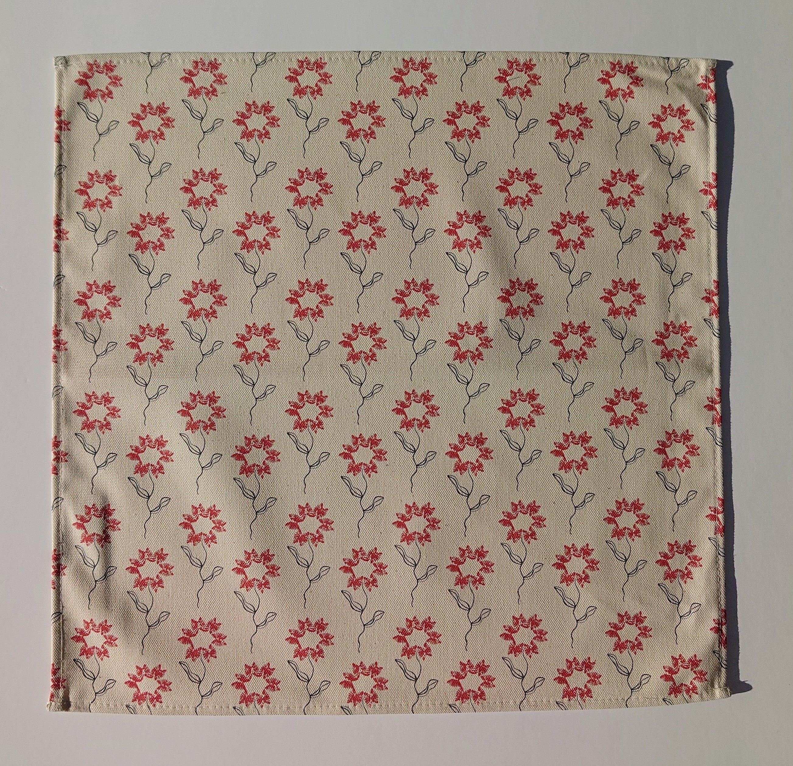 Organic Napkin - Machair Flower Red - Image 4