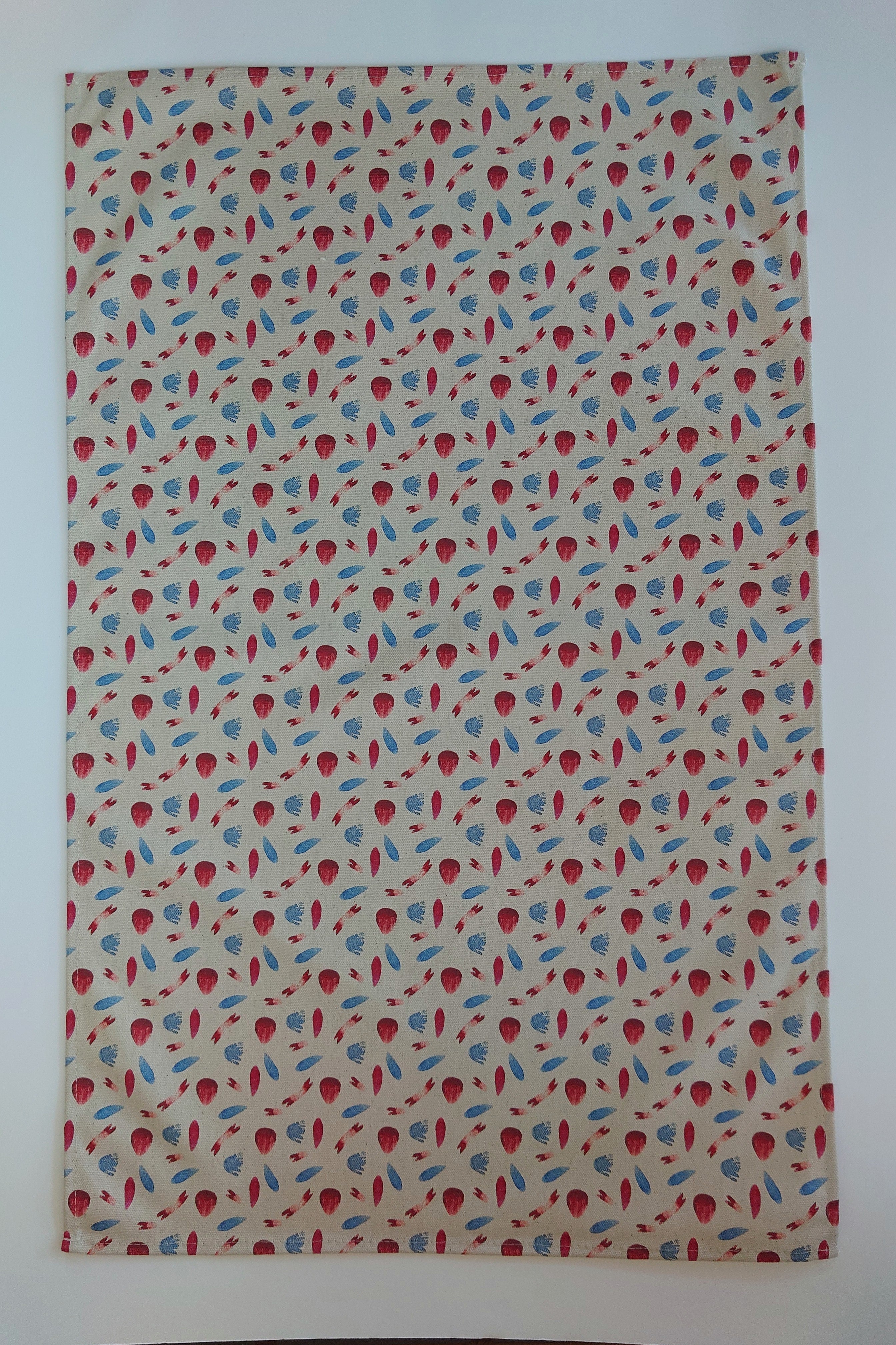 Organic Tea Towel - Machair Petals Multi - Image 3