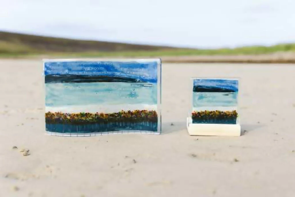 Orkney Fused Glass Large Wave - Image 3