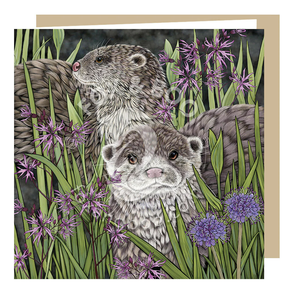 Otter Greeting Card