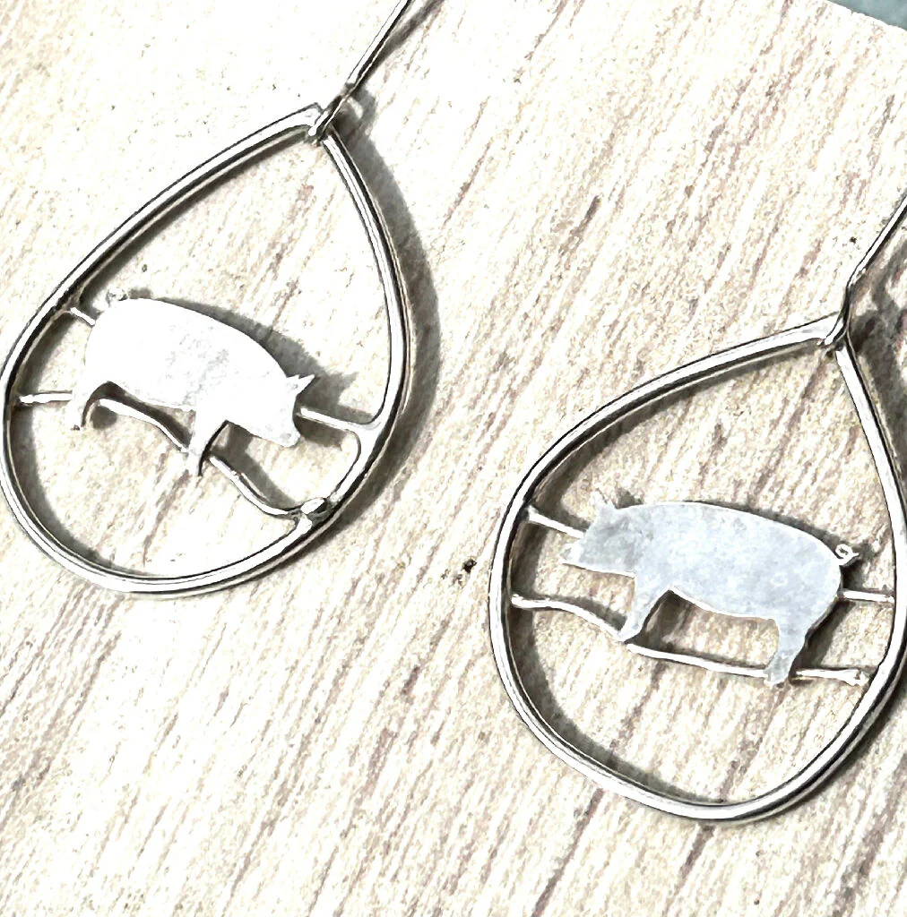 Pig silver hand made Necklace - Image 5