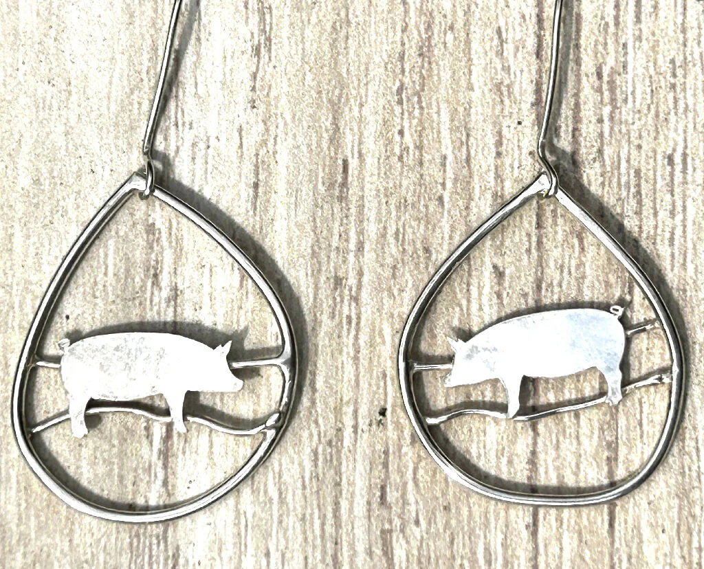 Pig silver hand made Necklace - Image 6