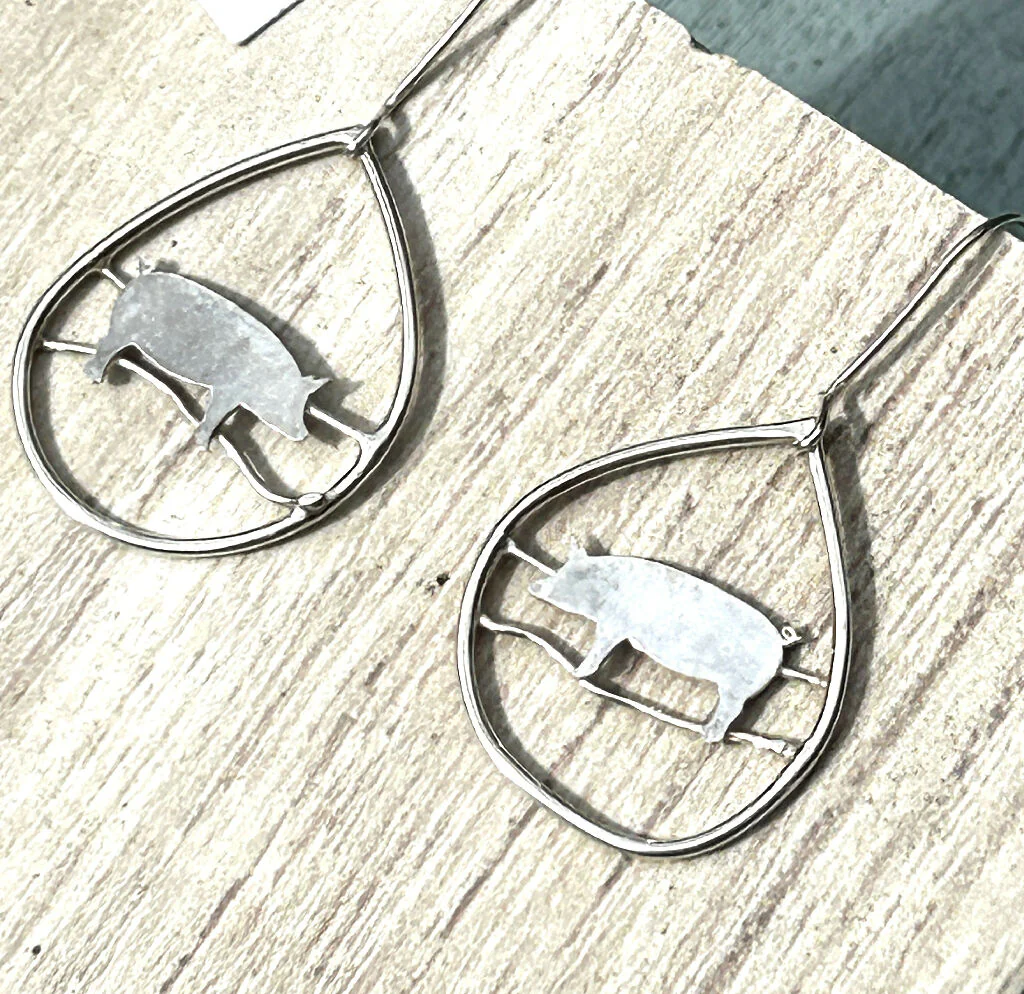 Pig silver hand made Necklace - Image 7