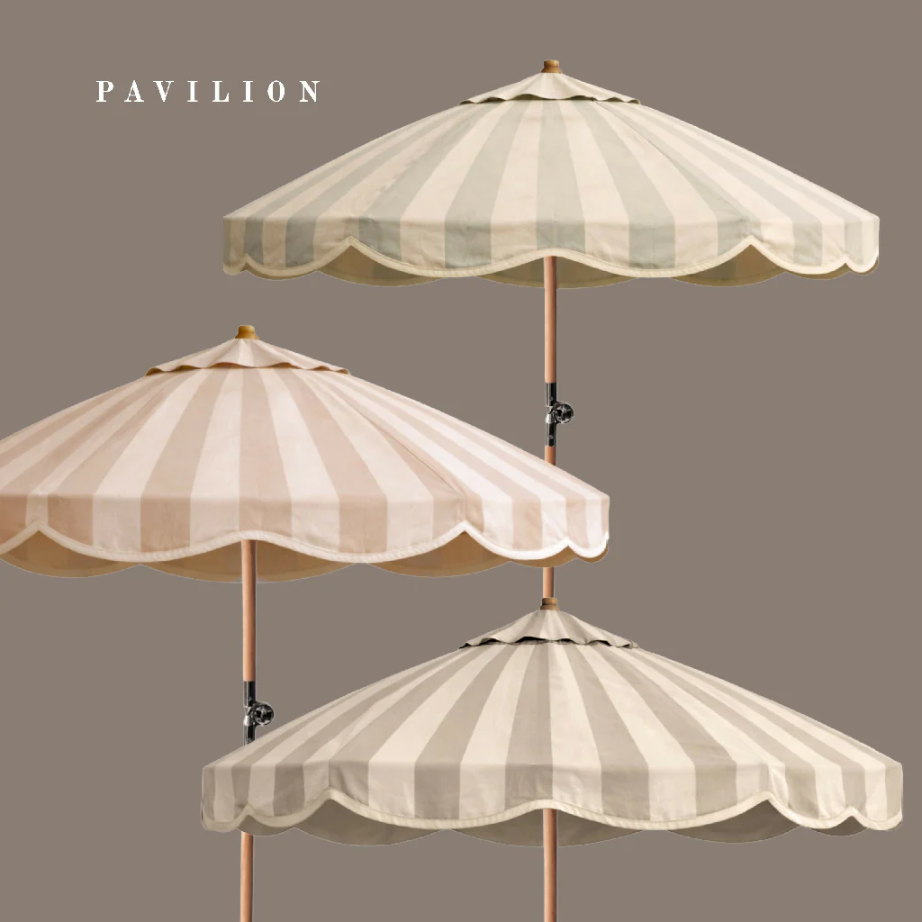 Pavilion-Taupe 1.85m Parasol - Image 2