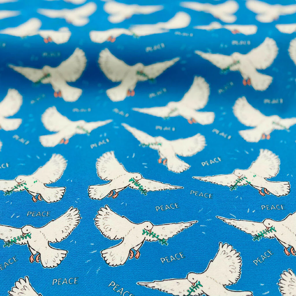'Peace Doves' Organic Cotton Tea Towel - Image 6