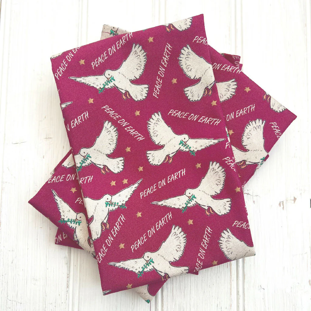 'Peace On Earth' Christmas Organic Cotton Tea Towel - Image 4