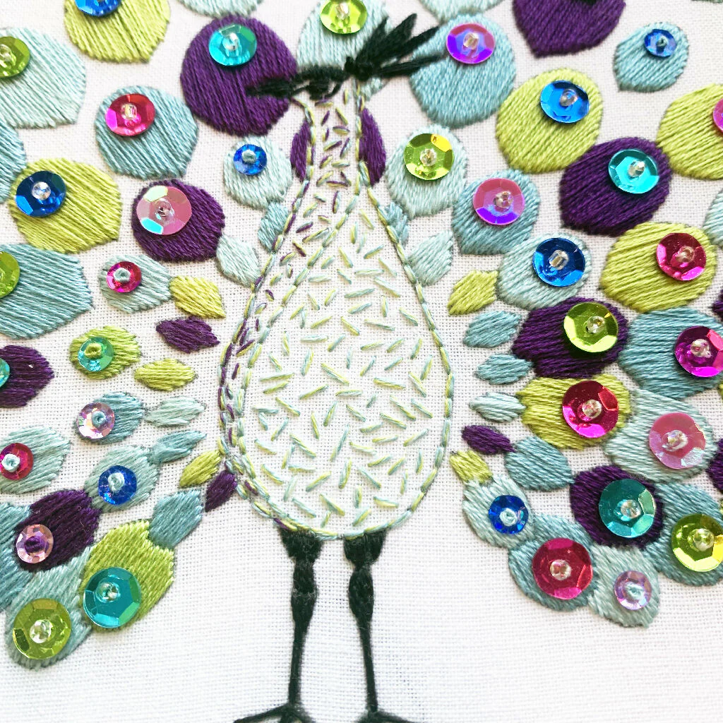 Peacock Embroidery Kit - Image 4