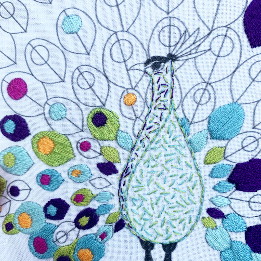 Peacock Embroidery Kit - Image 6
