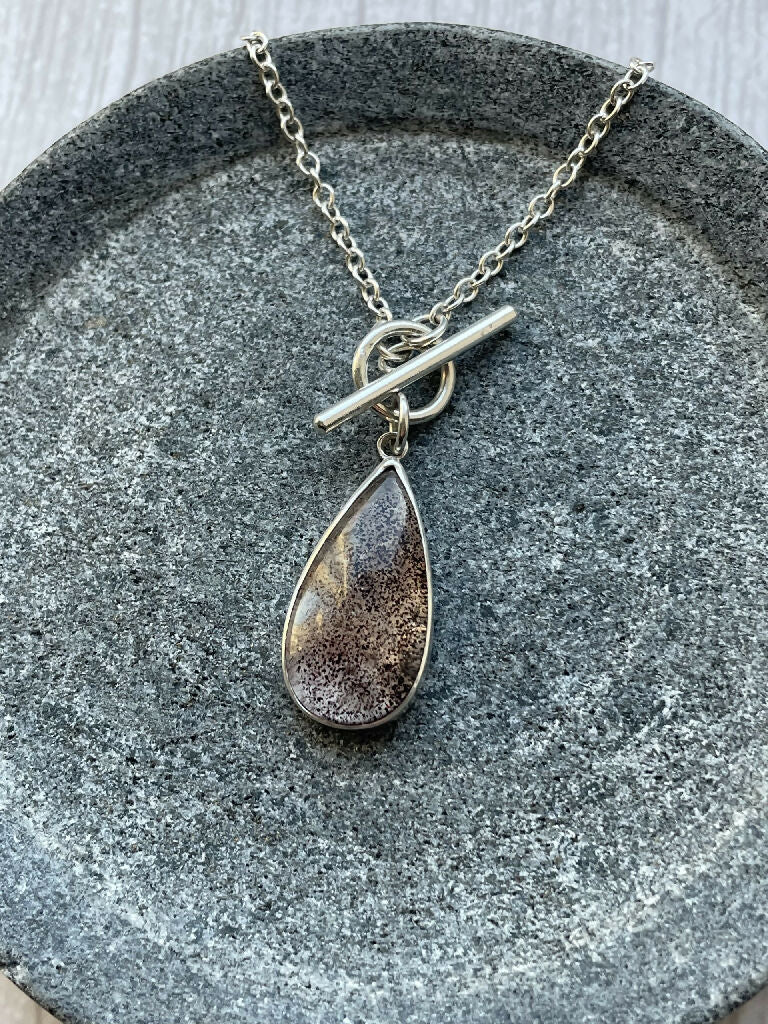 Pear shaped super seven crystal necklace - Image 2