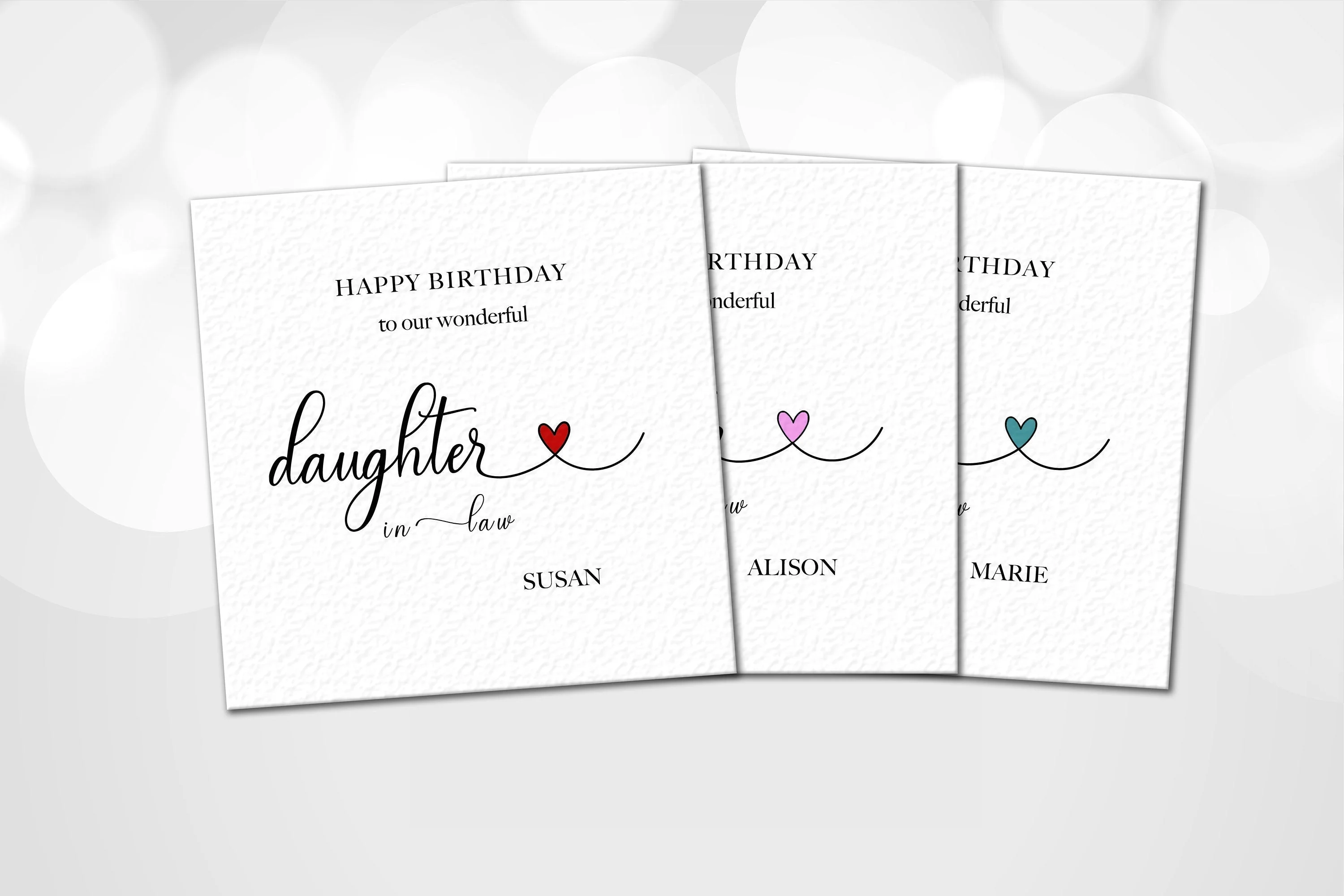 Personalised Daughter-in-law Birthday Card