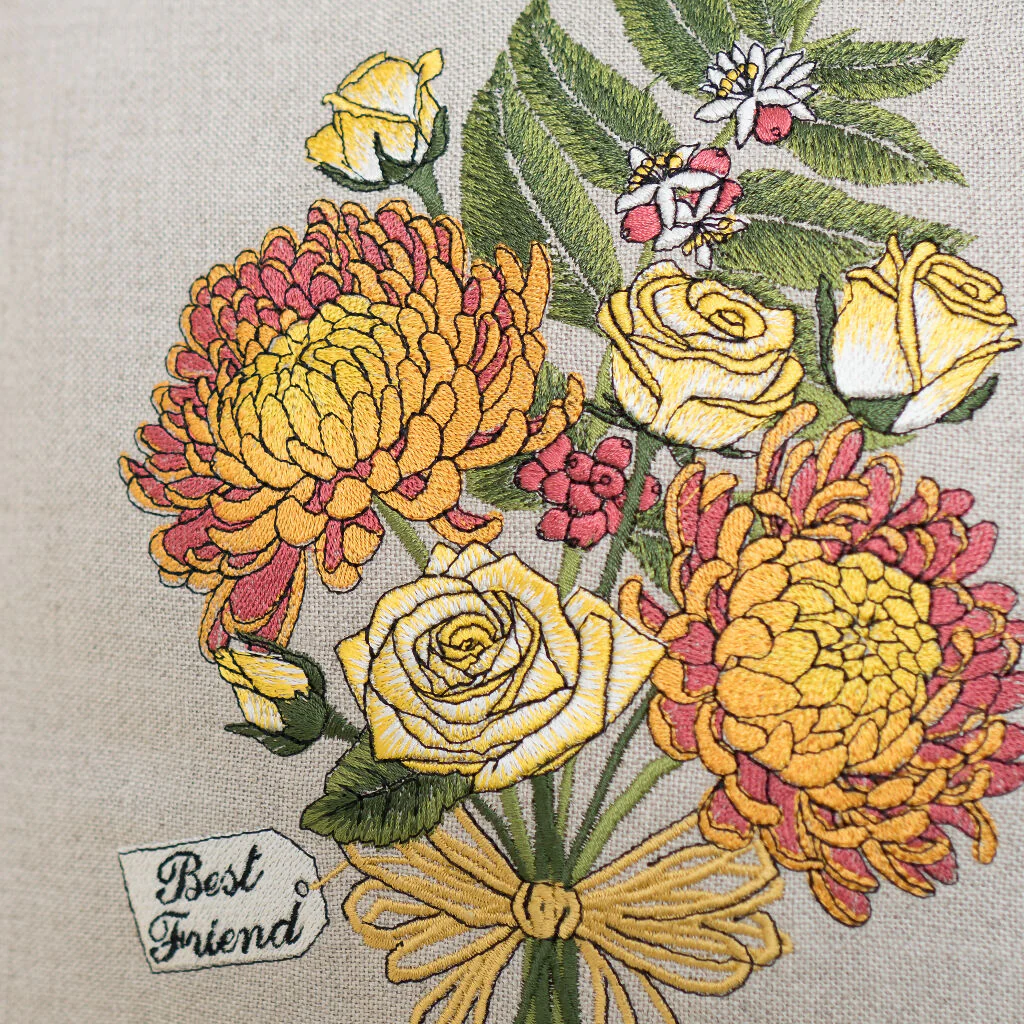 Personalised Friend Bouquet Cushion - Image 4