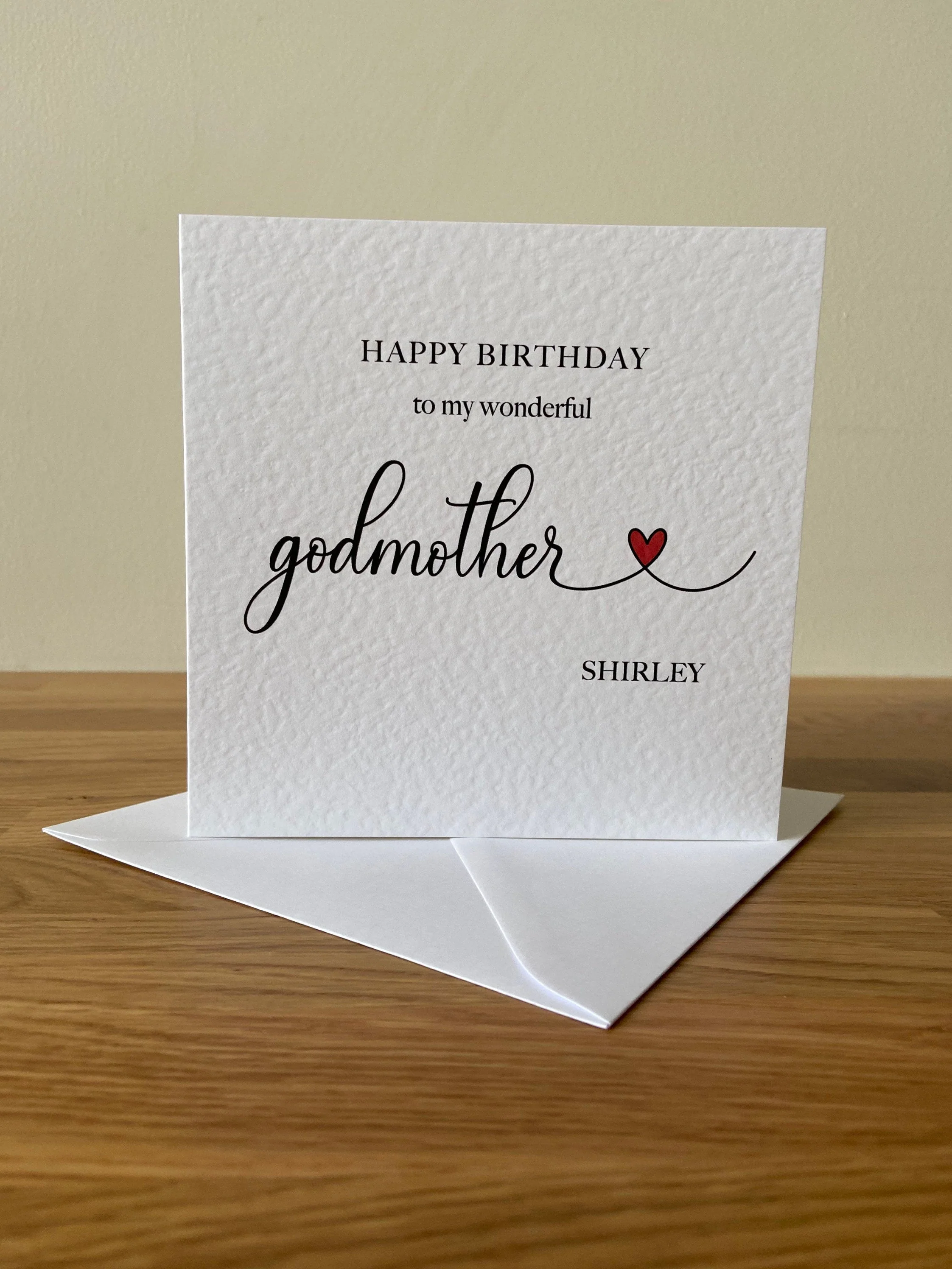 Personalised Godmother Birthday Card - Image 2