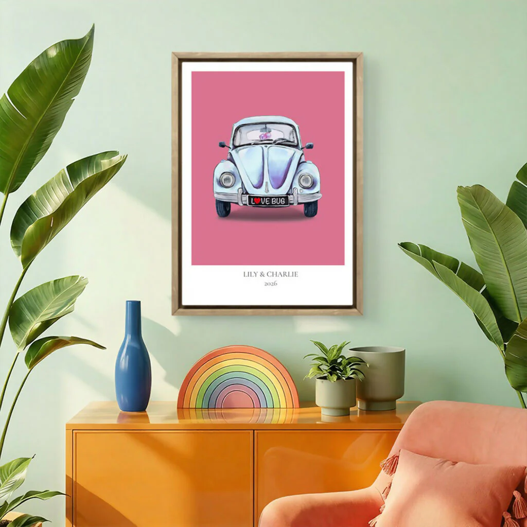 Personalised Anniversary Print – LOVE BUG - Image 5