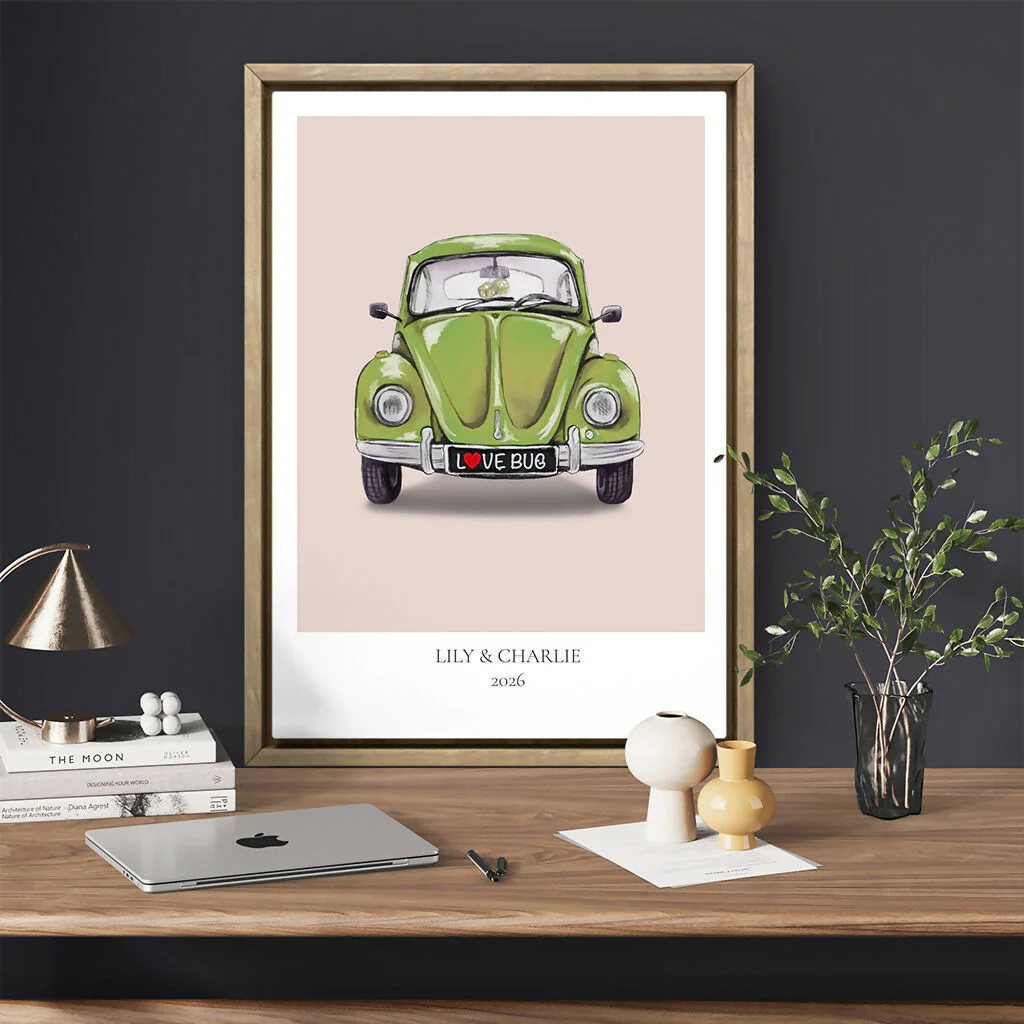 Personalised Anniversary Print – LOVE BUG - Image 9