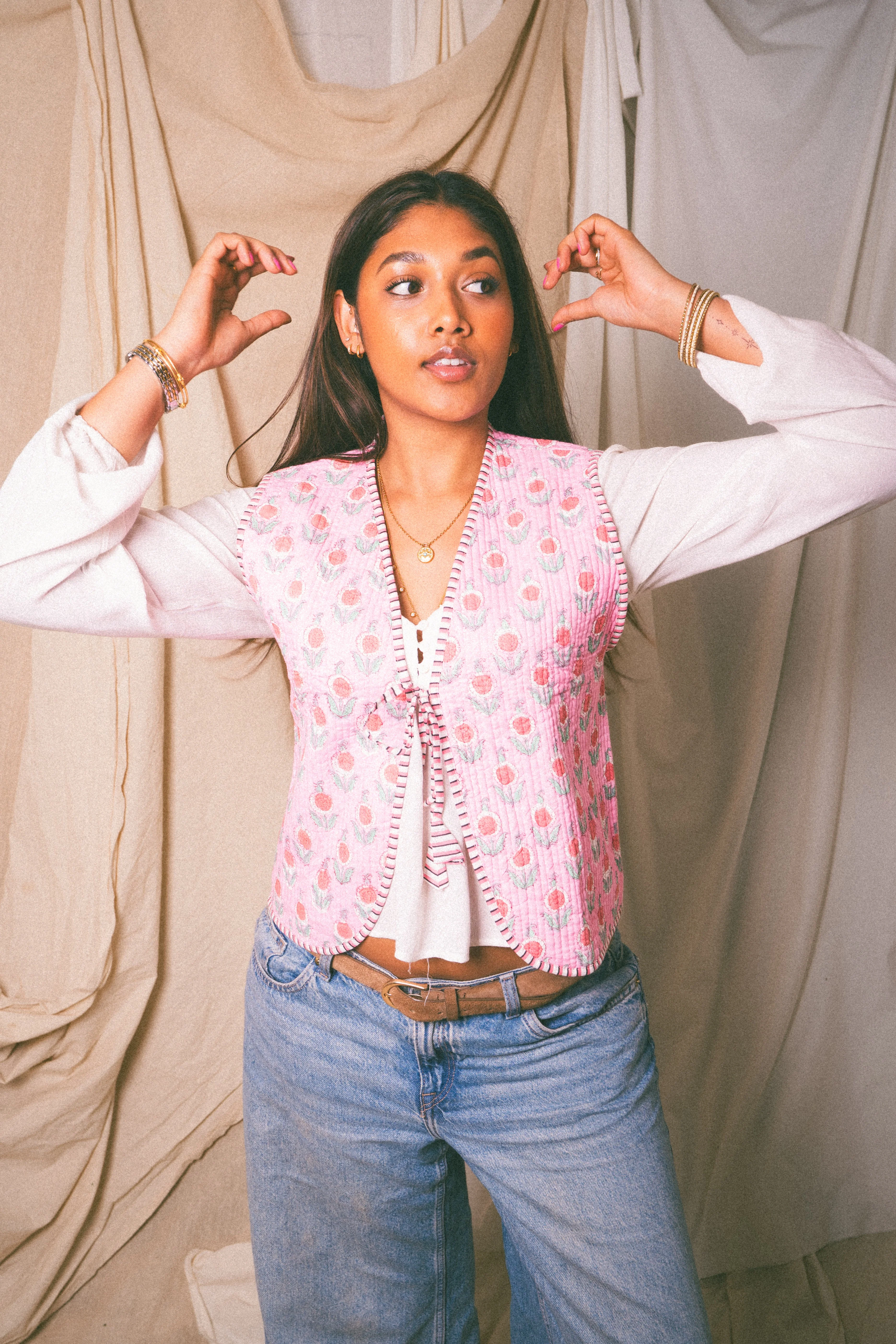 Pink Amour Waistcoat - Image 3
