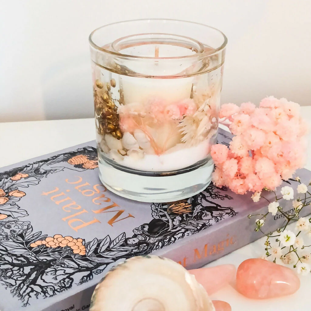 PINK CHAMPAGNE REFILLABLE BOTANICAL SCENTED CANDLE - Image 2