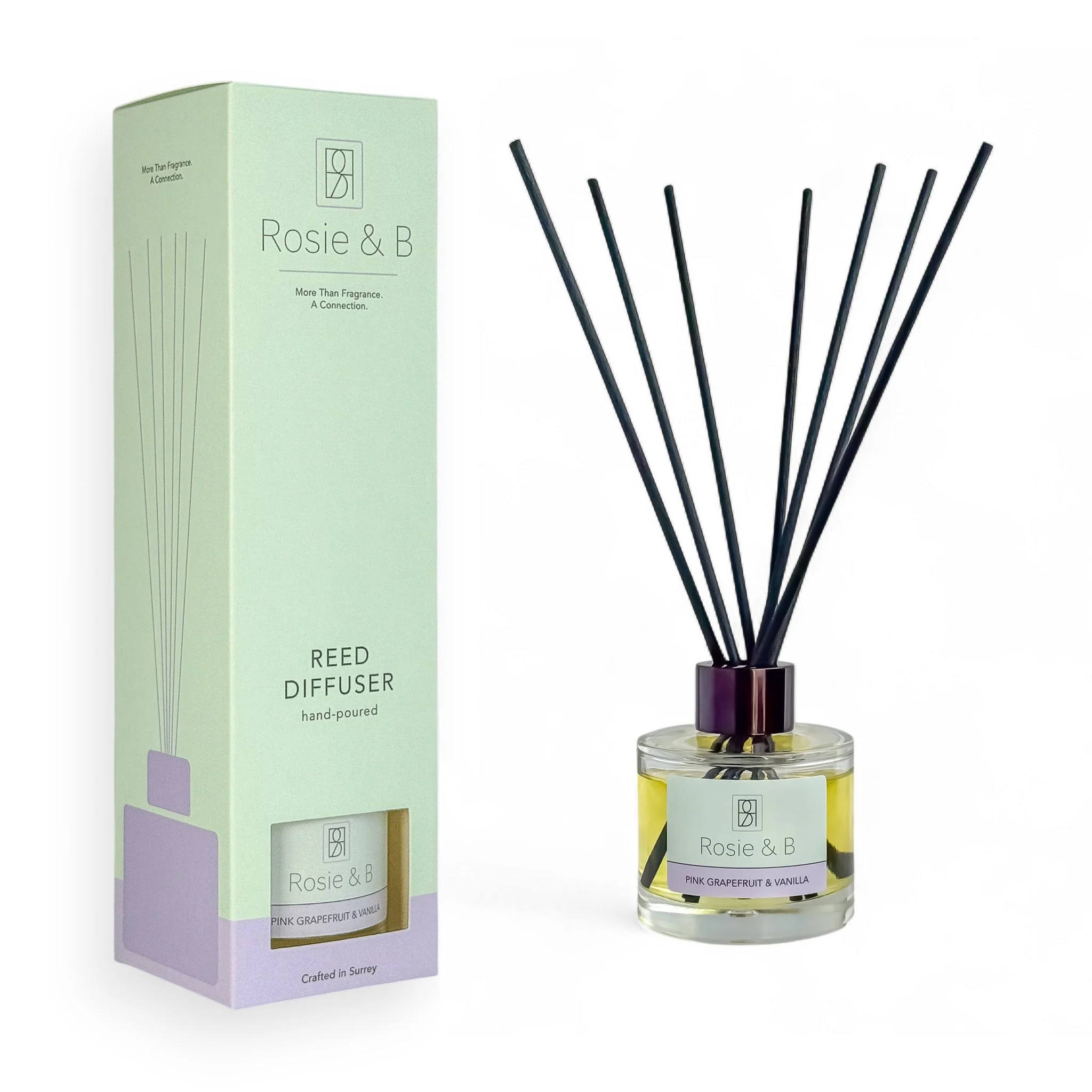 Pink Grapefruit & Vanilla Reed Diffuser - Image 2