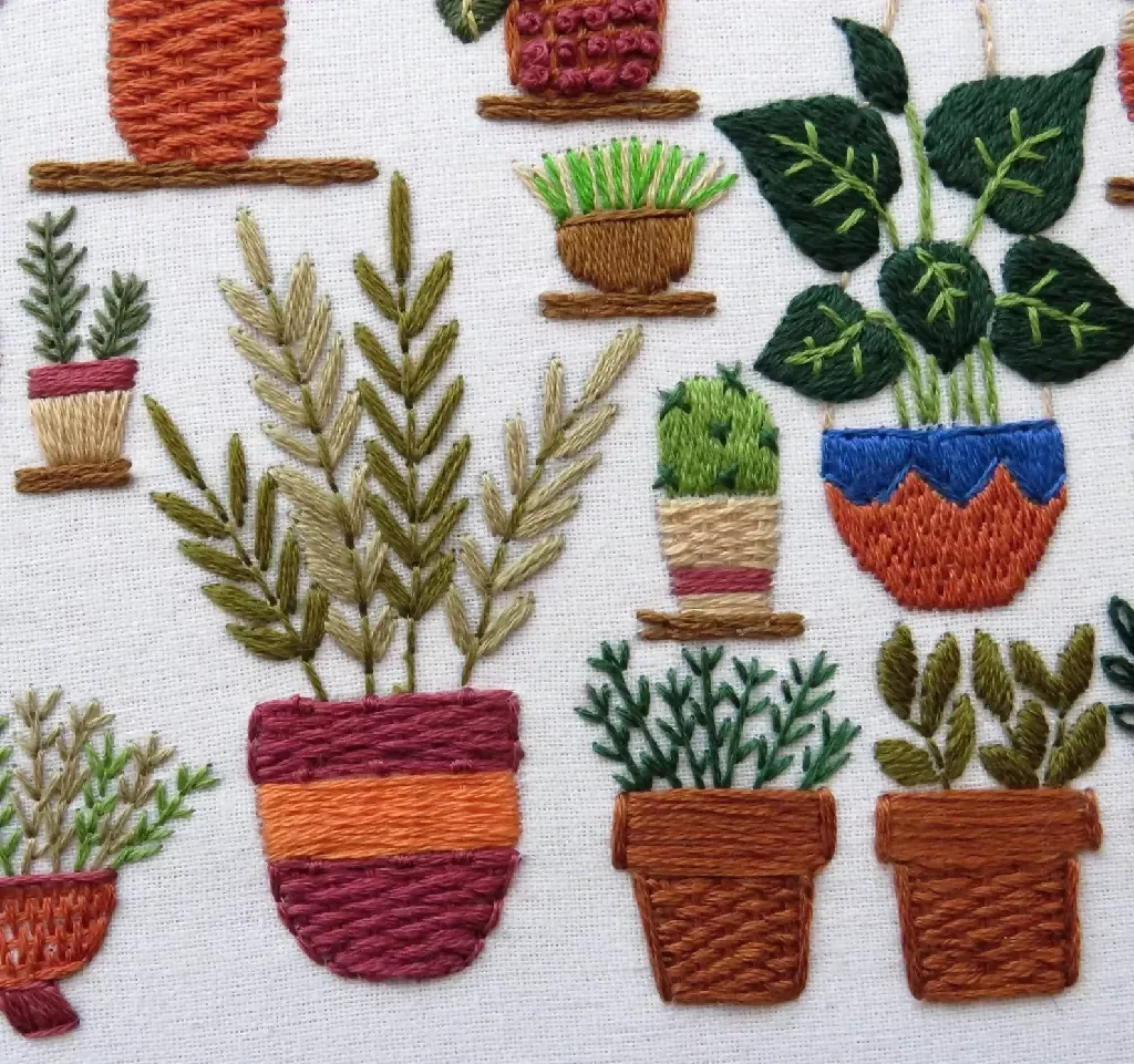 Plantopia Modern Hand Embroidery Kit - Image 6