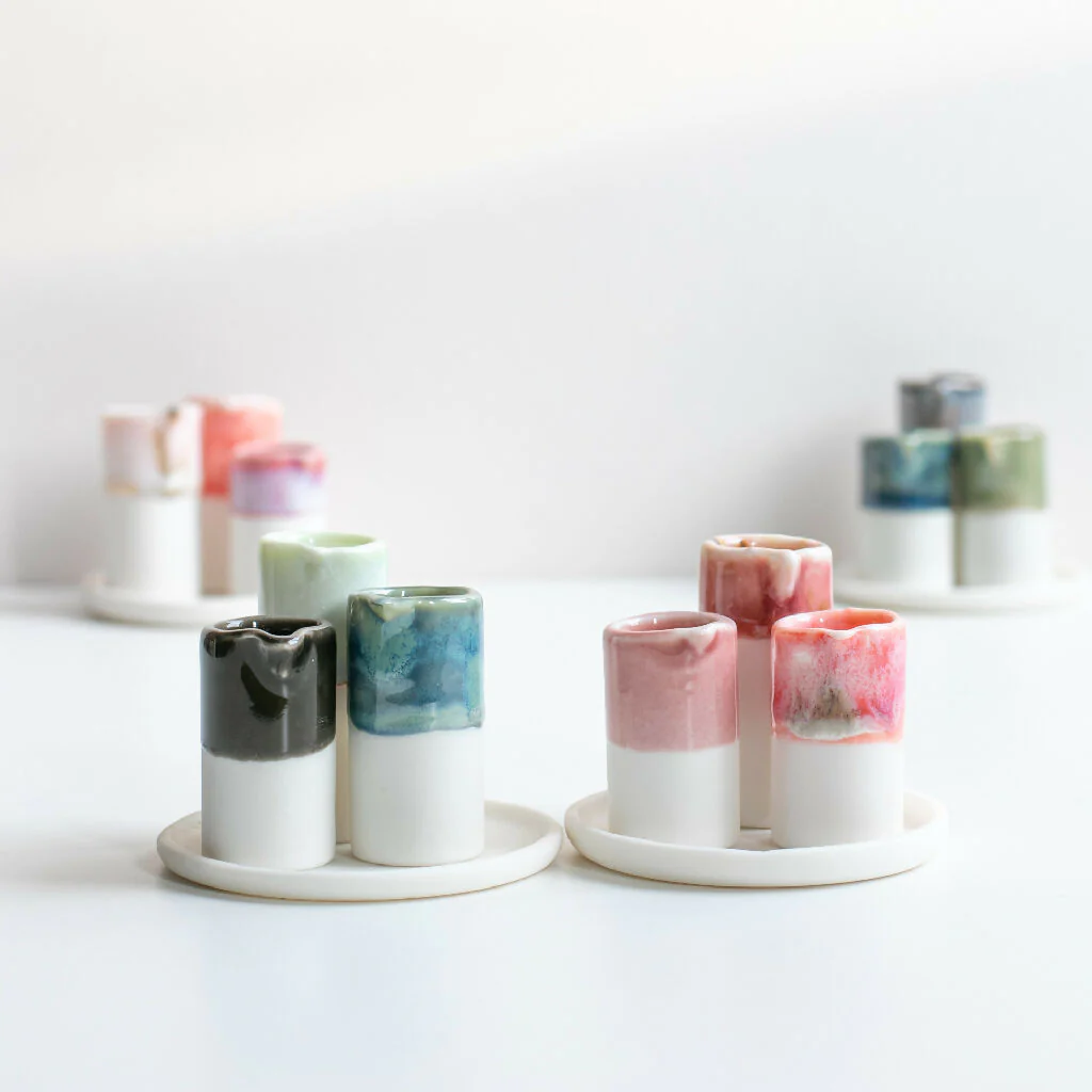 Porcelain Wildflower Vase