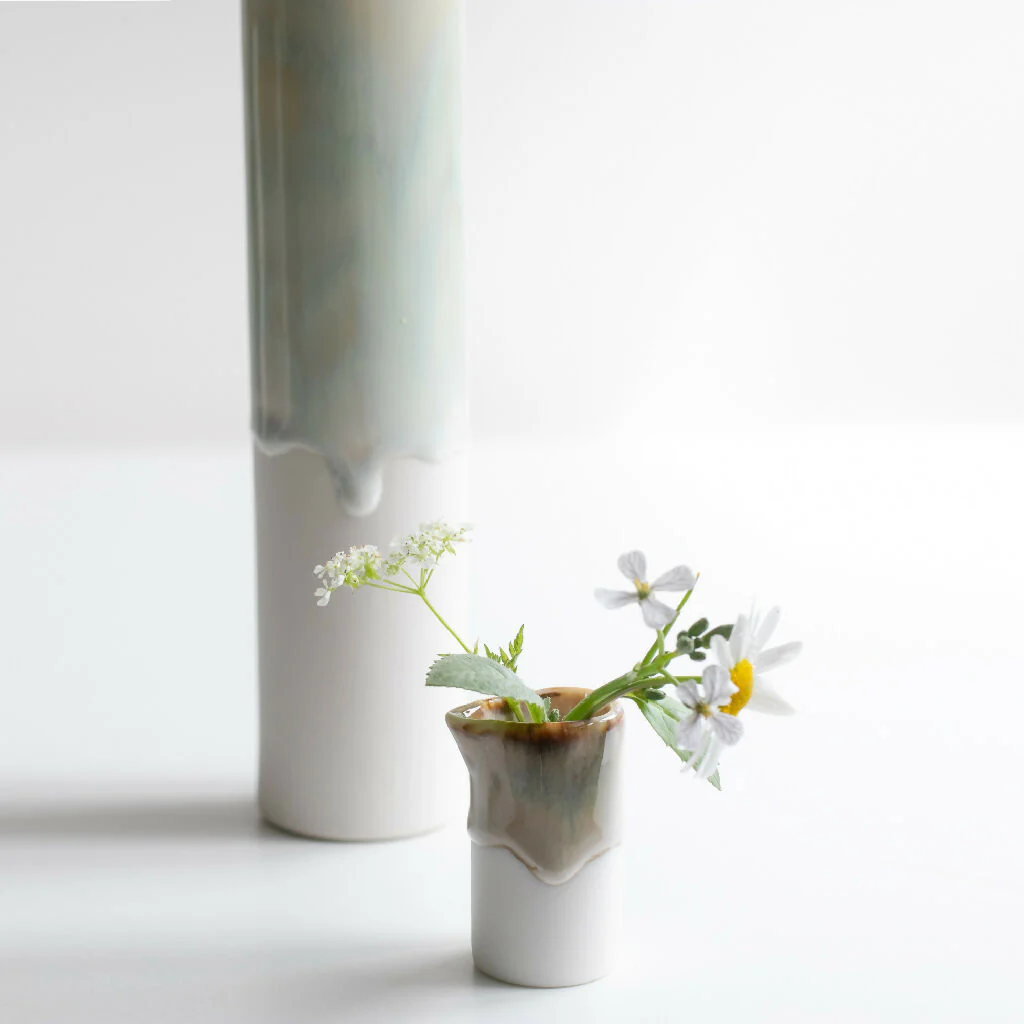Porcelain Wildflower Vase - Image 2