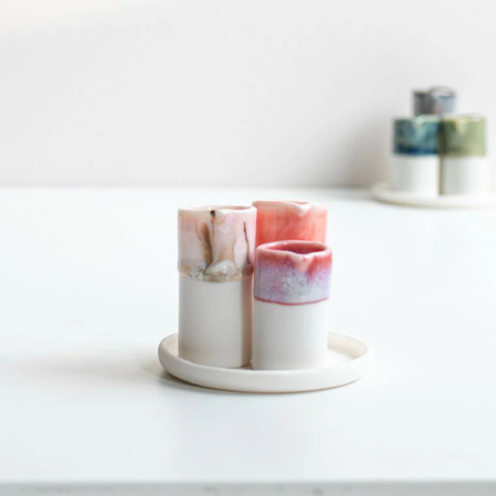 Porcelain Wildflower Vase - Image 4
