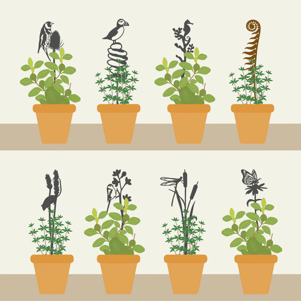 Pot Stems - Wren on a fork - Image 9