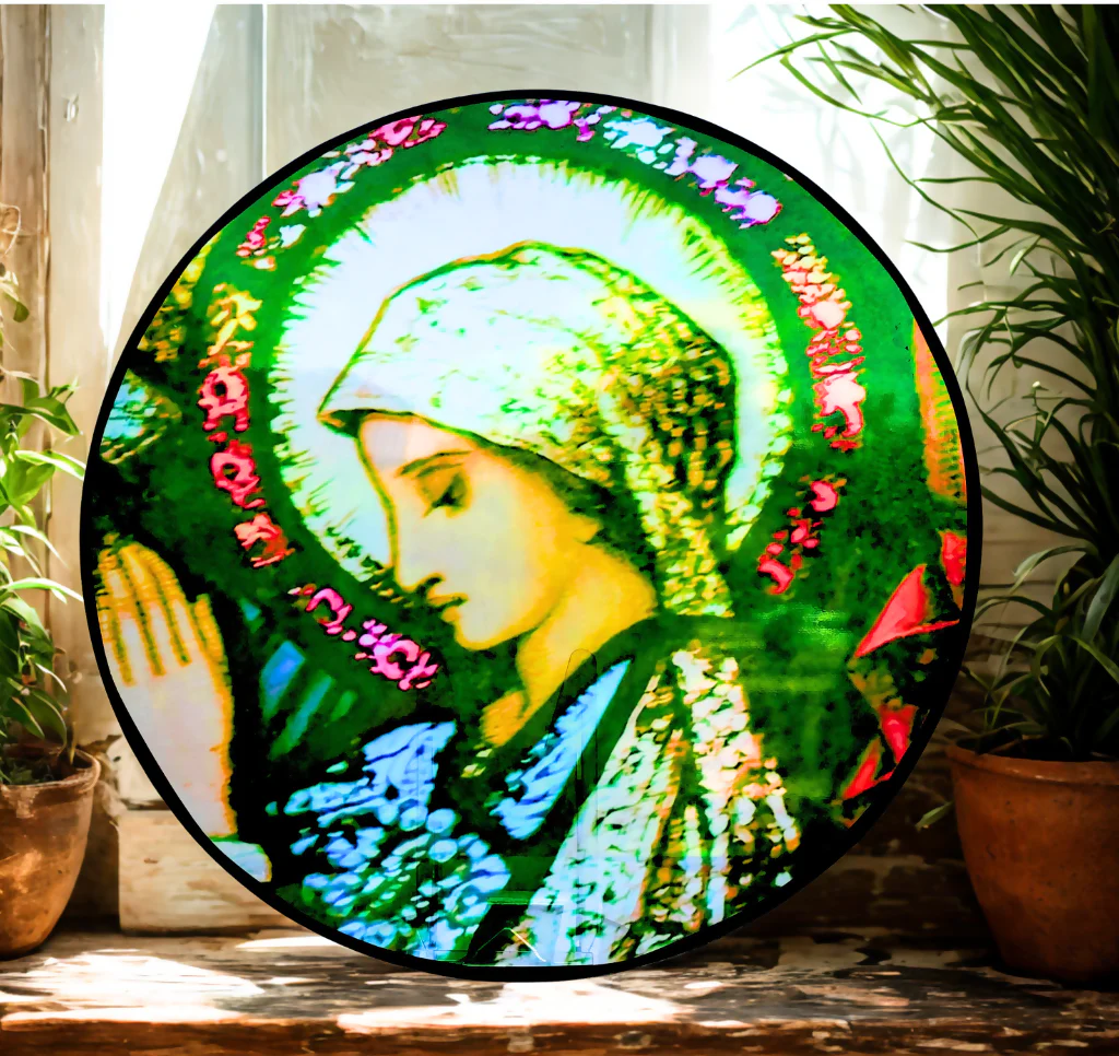Praying Mary Large Roundel - Harry Clarke