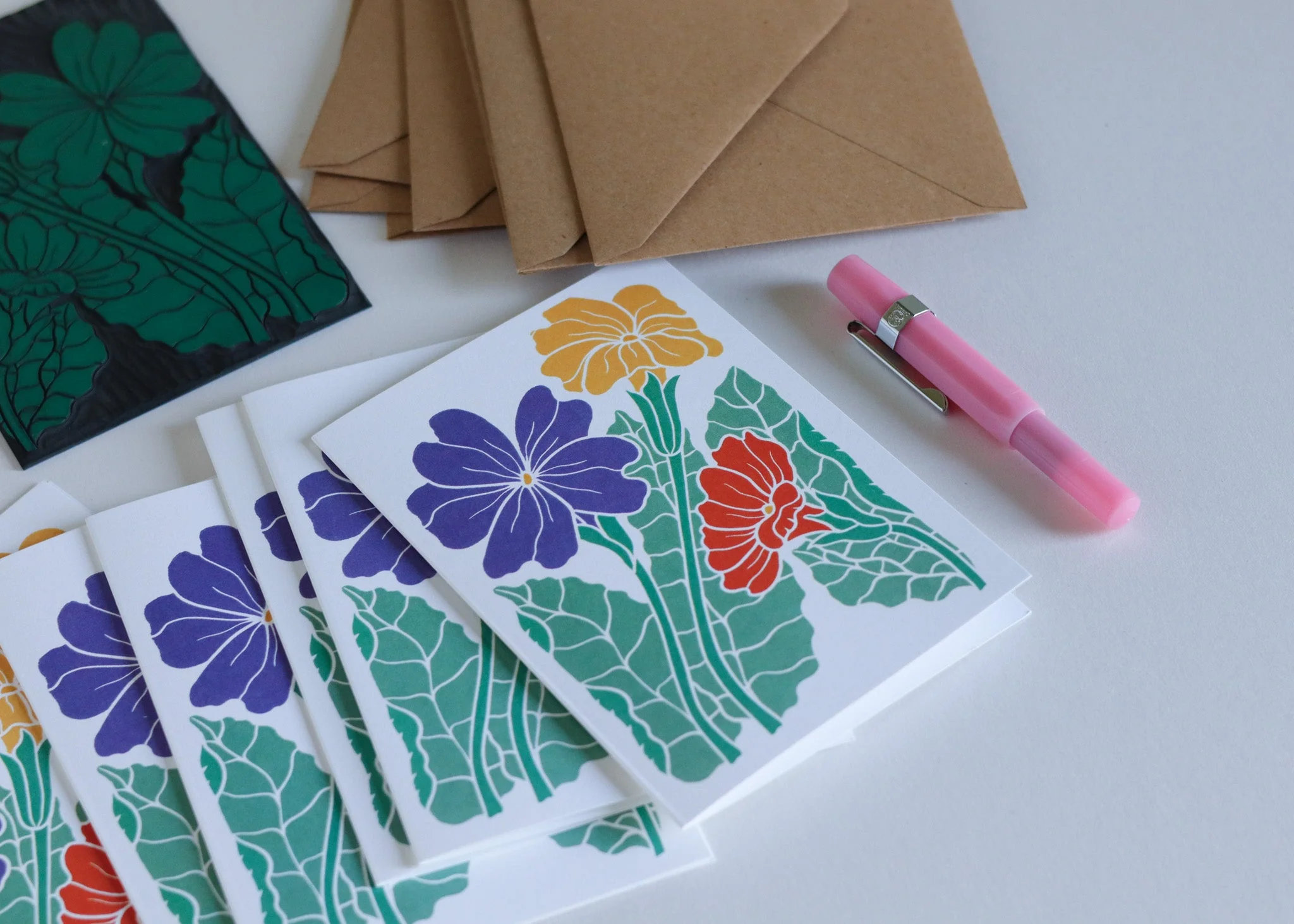 Primroses in Spring | Set of 8 Notecards & Envelopes - Image 6