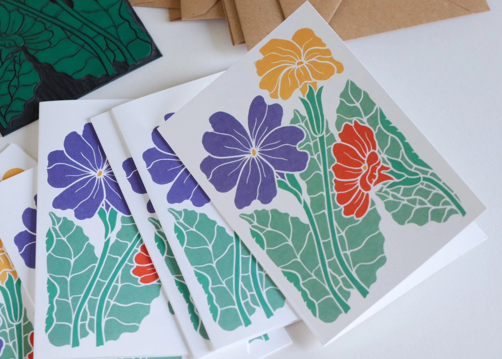 Primroses in Spring | Set of 8 Notecards & Envelopes - Image 7
