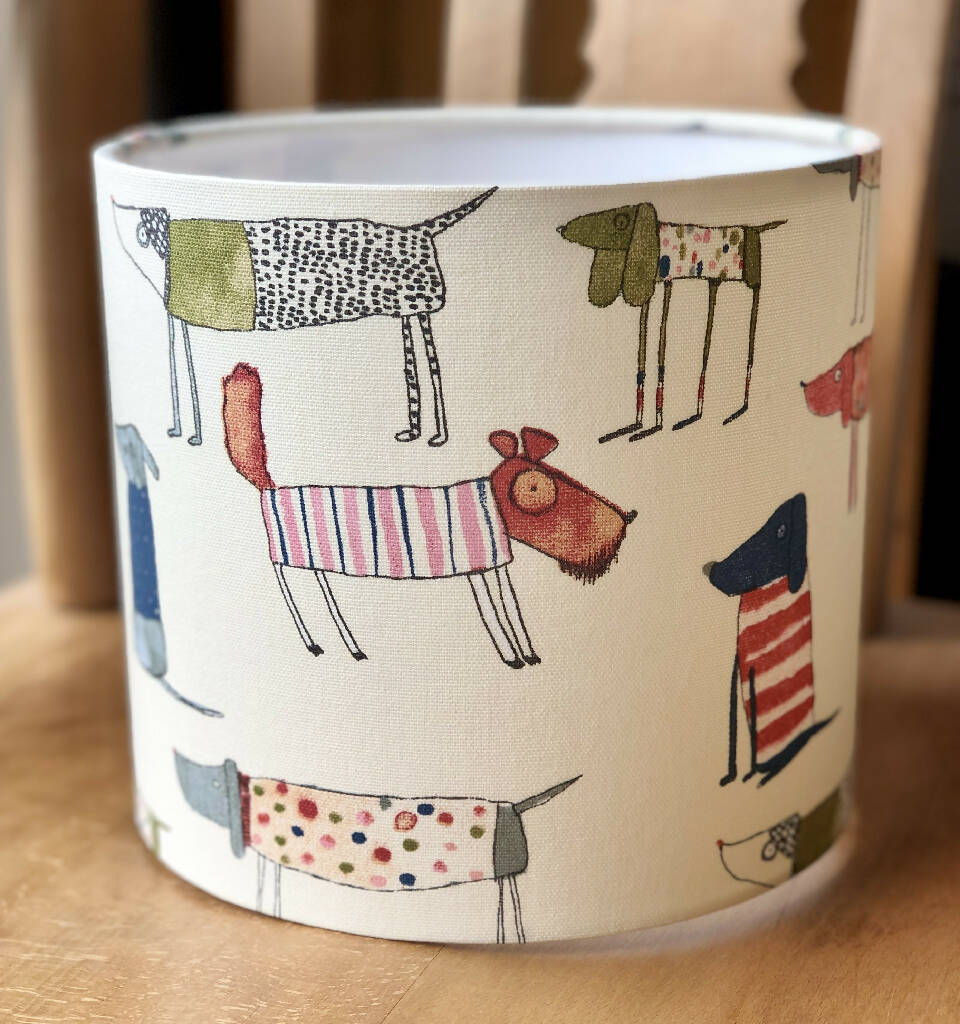 'Pups in Jumpers' Drum Lampshade - Image 2