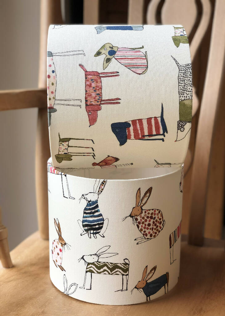 'Pups in Jumpers' Drum Lampshade - Image 3