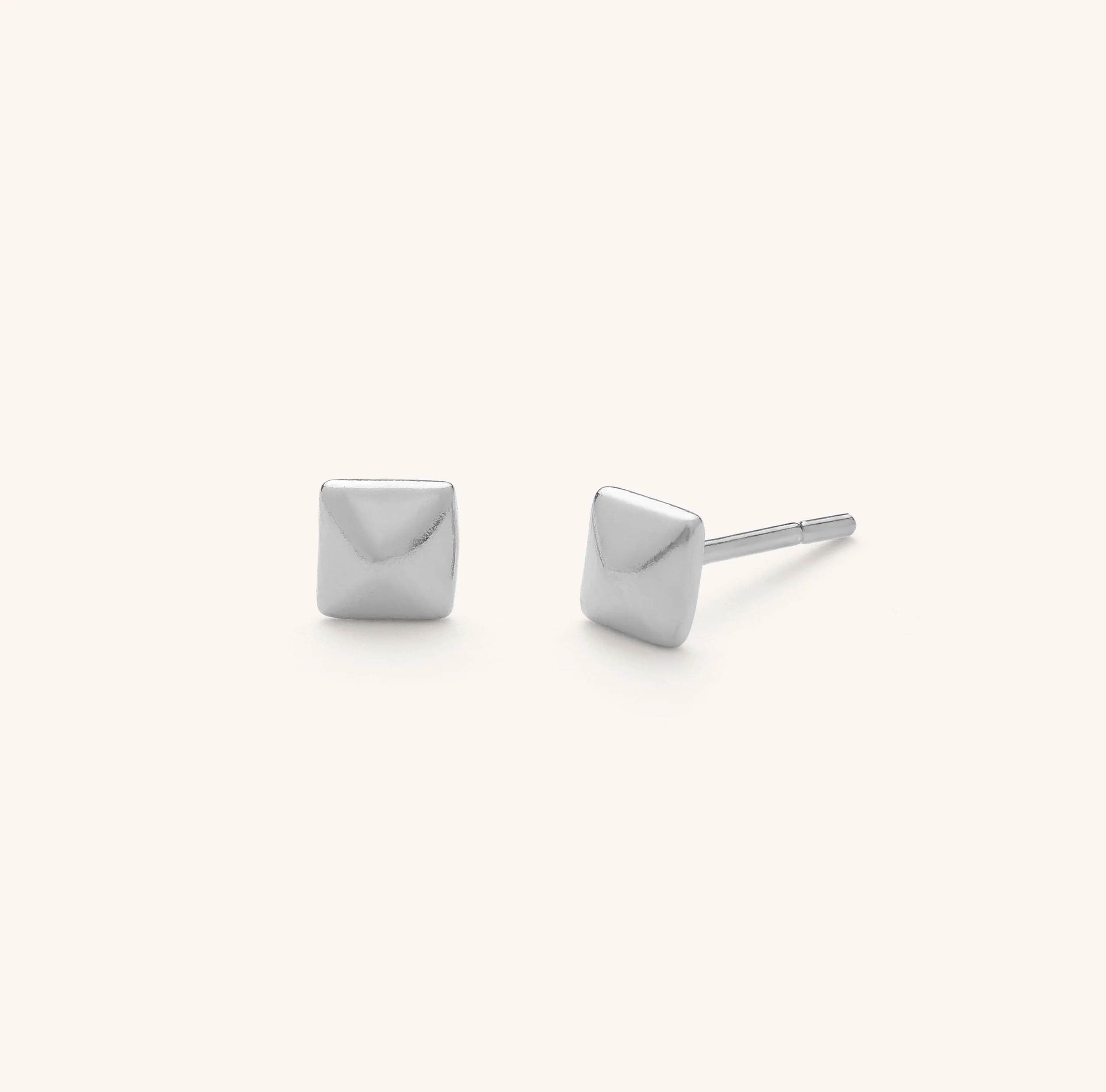 Pyramid Stud Earrings