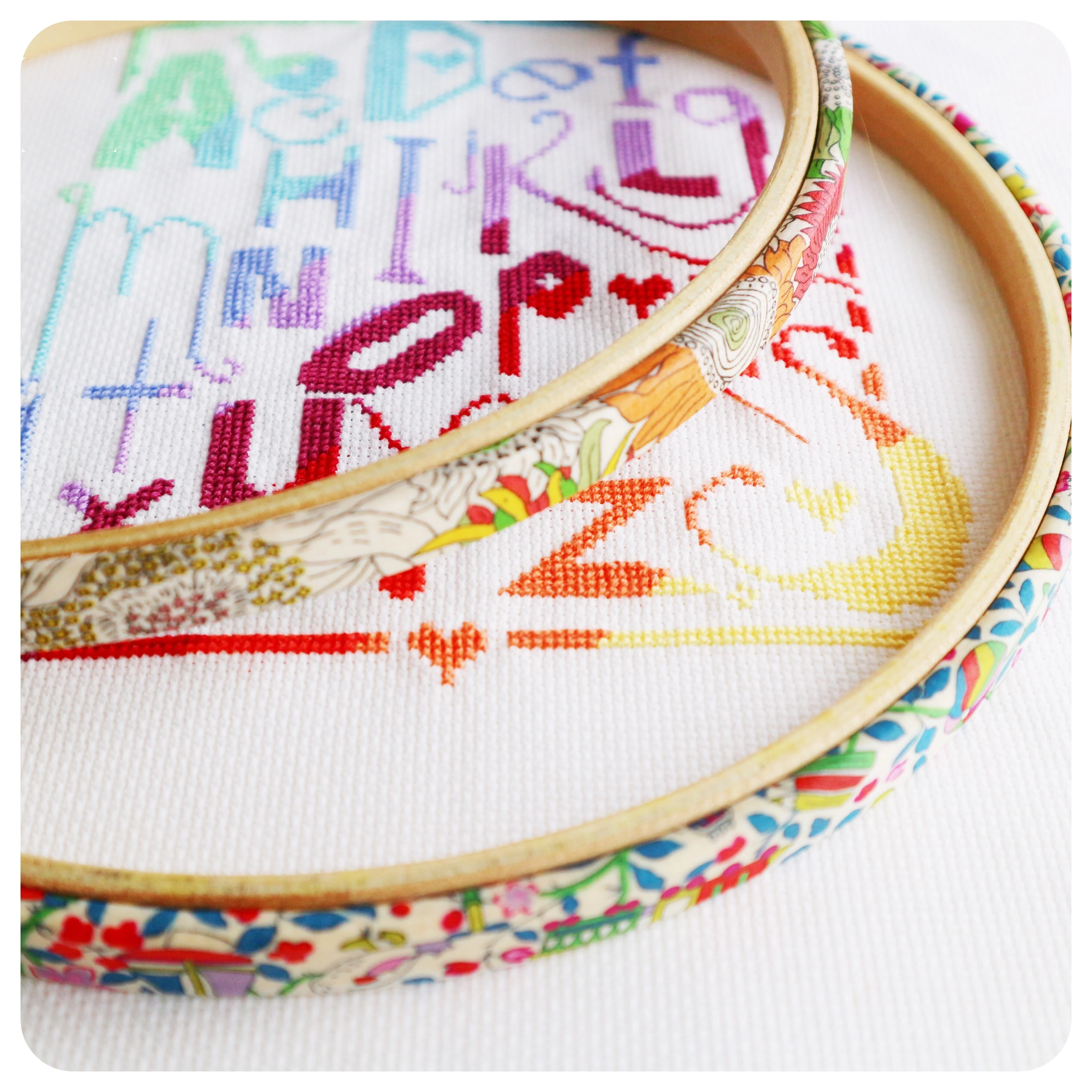 Rainbow Alphabet Sampler Cross Stitch Kit - Image 9
