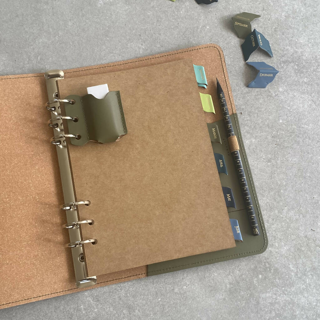 Recycled Leather Personalised Garden Diary - Image 2