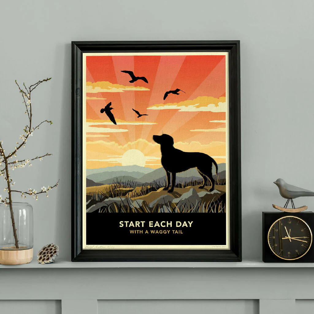 RED FOX LABRADOR ‘WAGGY TAILS’ LIMITED EDITION ART PRINT - Image 2