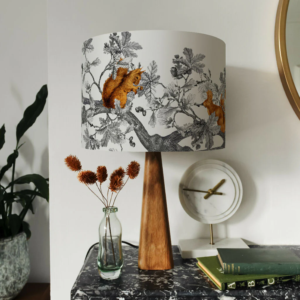 Red Squirrel Lampshade – British Wildlife Collection - Image 2