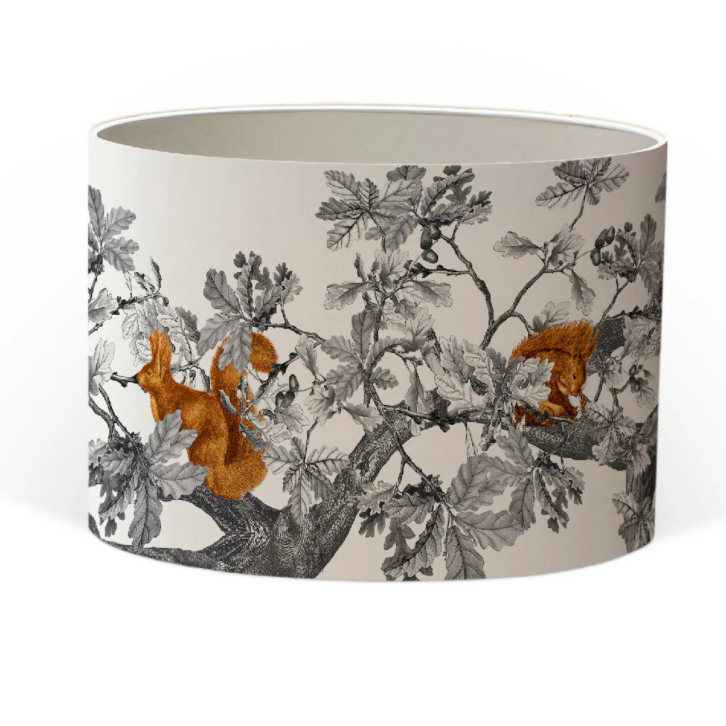 Red Squirrel Lampshade – British Wildlife Collection - Image 4
