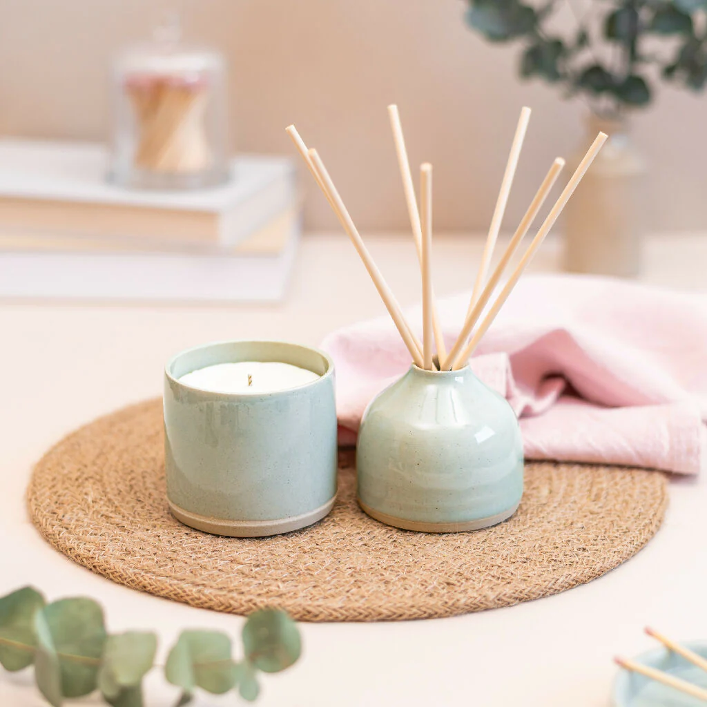 Refillable Ceramic Diffuser in Sage Green - Image 2