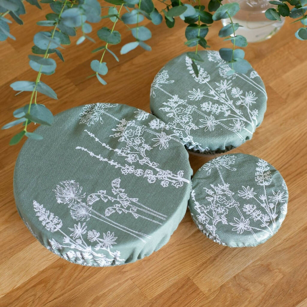 Reusable Linen Bowl Covers - Image 2