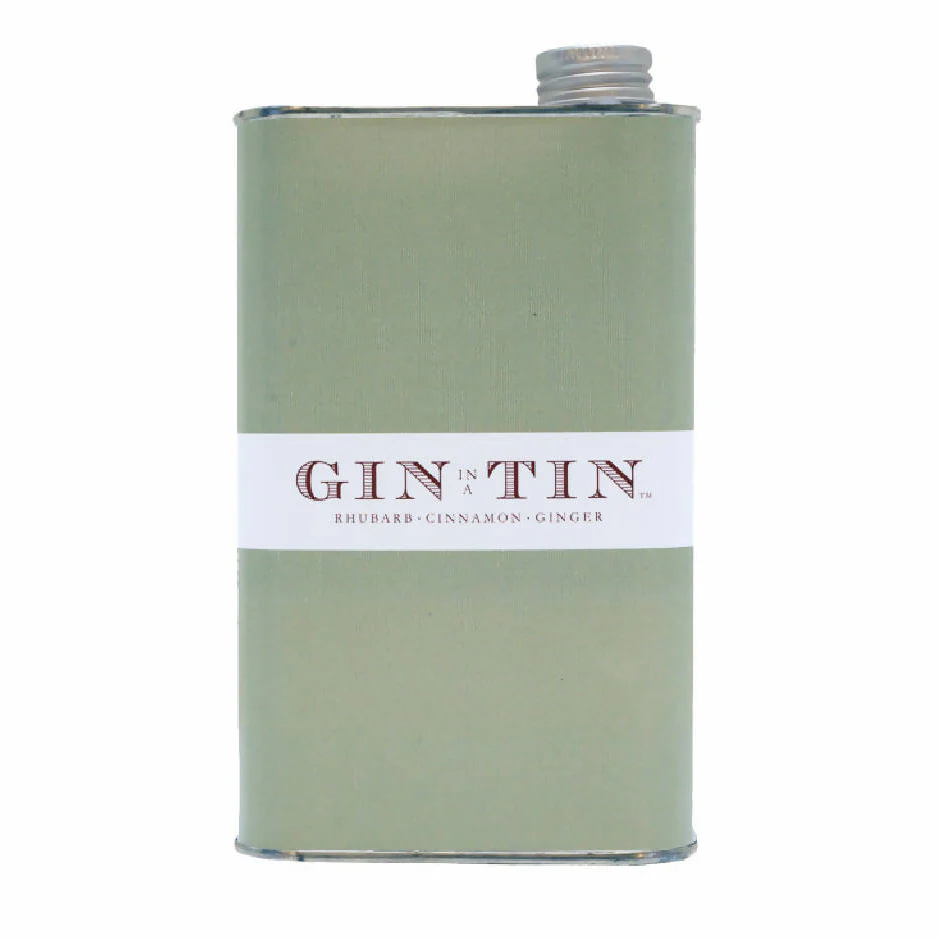 London Dry Rhubarb, Cinnamon & Ginger Gin In A Tin - 50cl Tin - Image 2