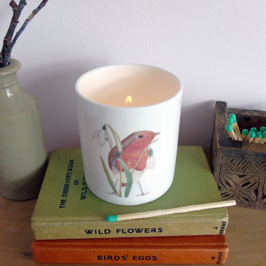 Robin Bone China Candle Holder - Image 8