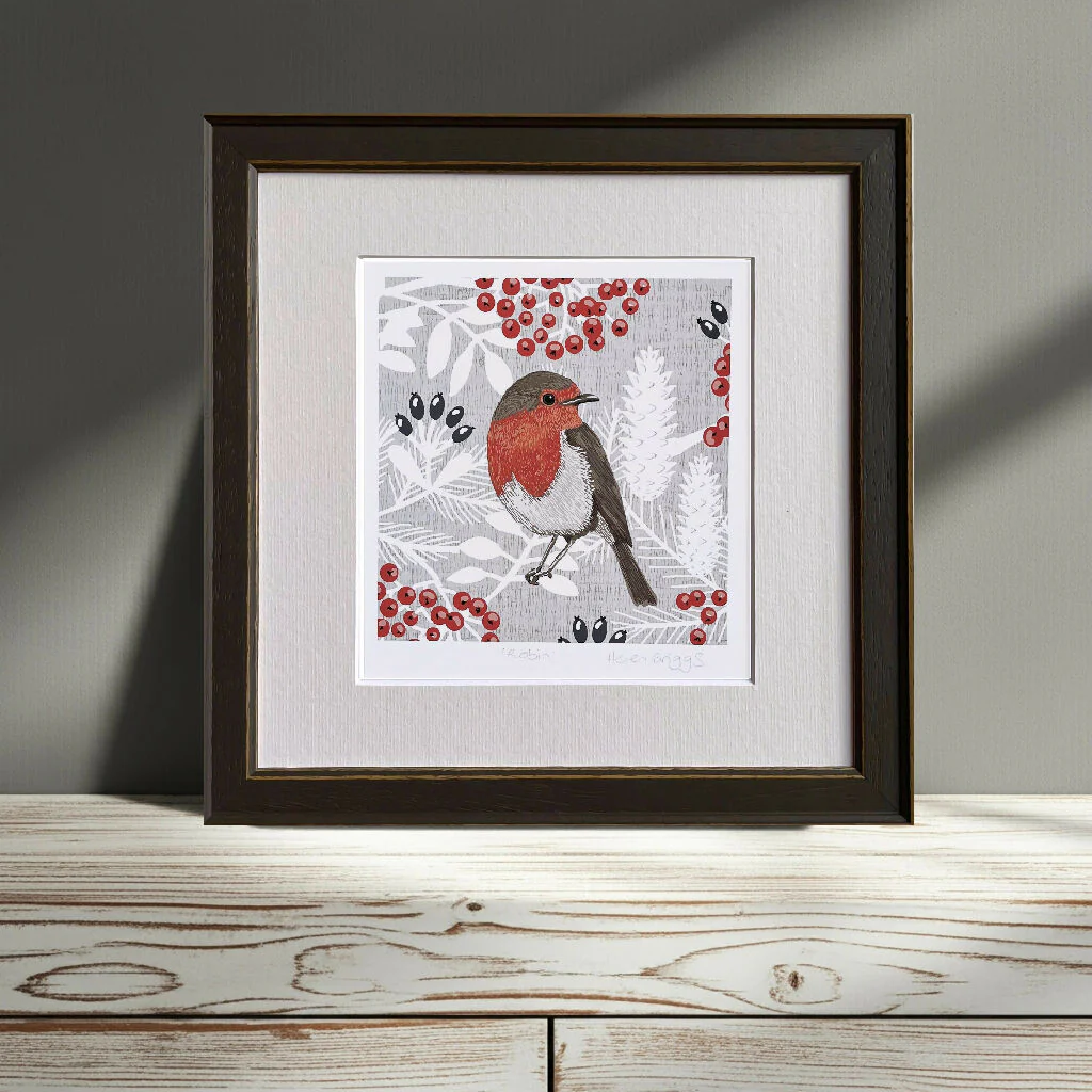 Robin - Signed and Mounted Giclée Art Print - Image 3
