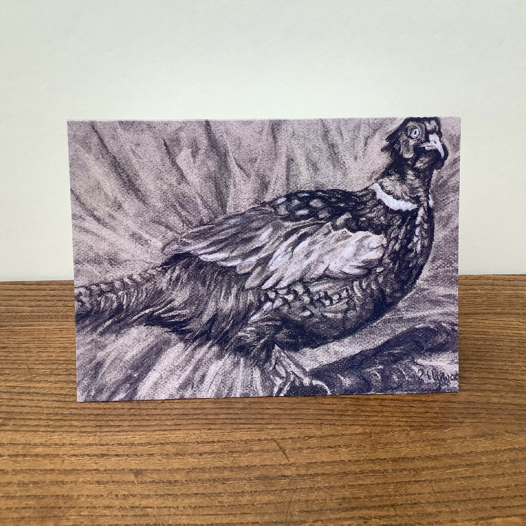 Roosting Pheasant Greeting Card
