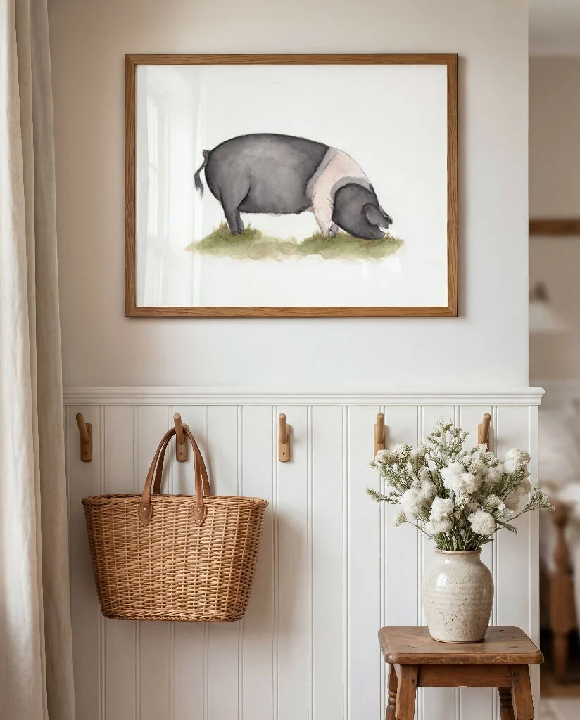 Saddleback Pig Print - Image 2