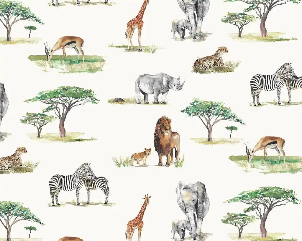 Safari Animals Children's Wallpaper - Image 6