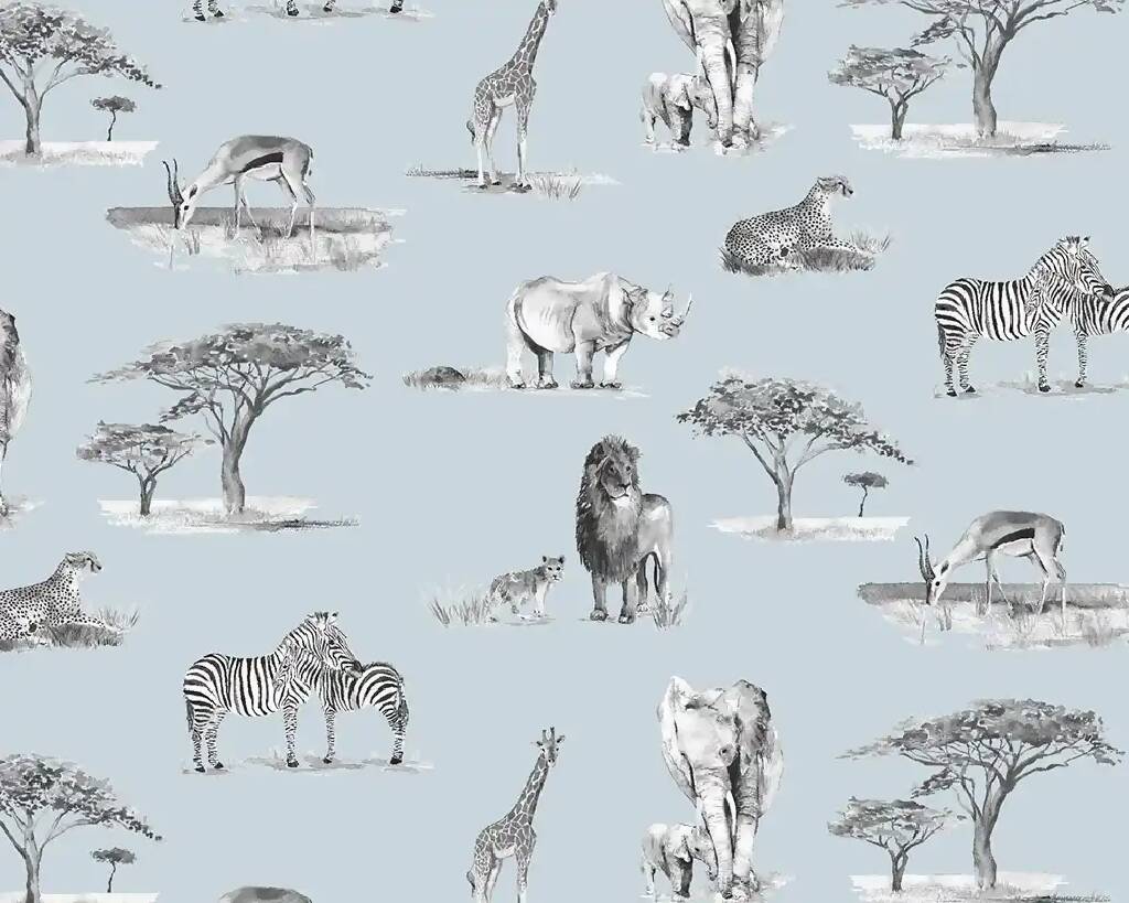 Safari Animals Children's Wallpaper - Image 8