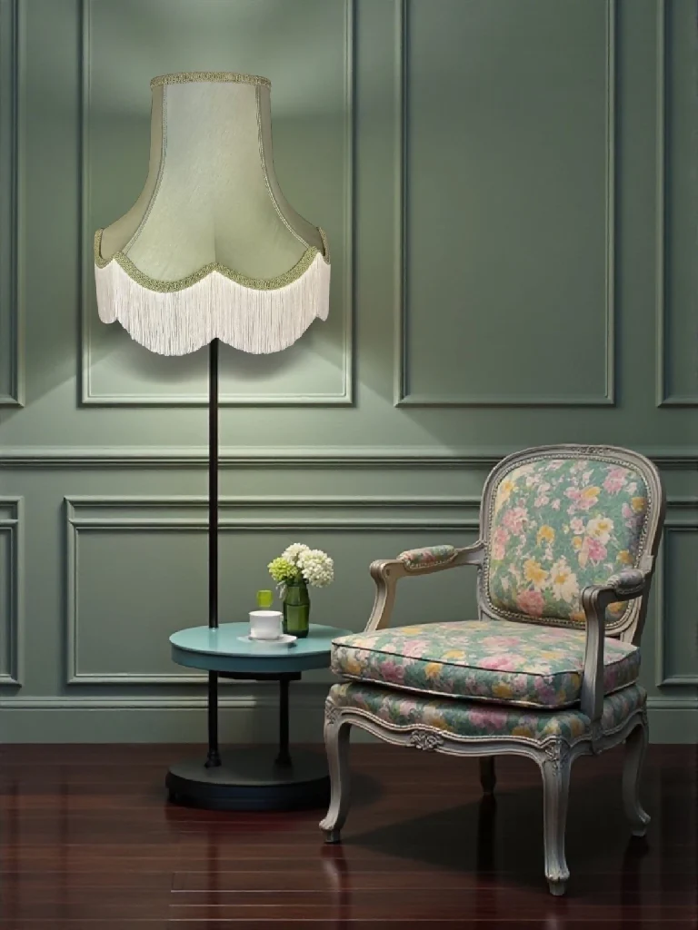 Sage green fabric lampshades - Available in 8 sizes